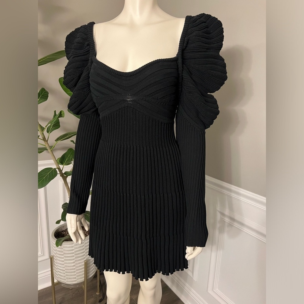 Cult Gaia ADELIE KNIT DRESS in Black sz XS 398$ - Picture 10 of 10
